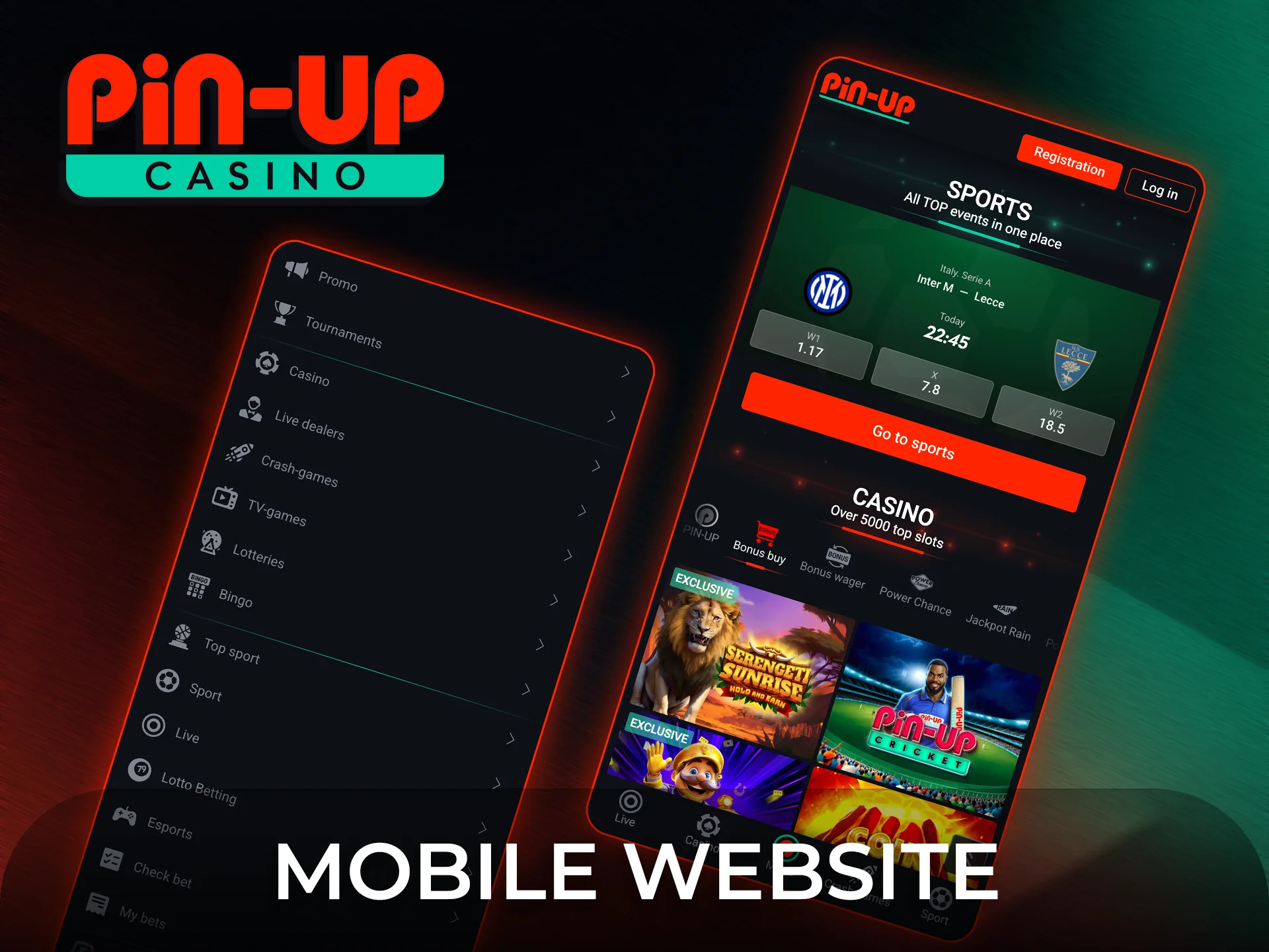 Access the Pin-Up mobile website for a flexible gaming experience.