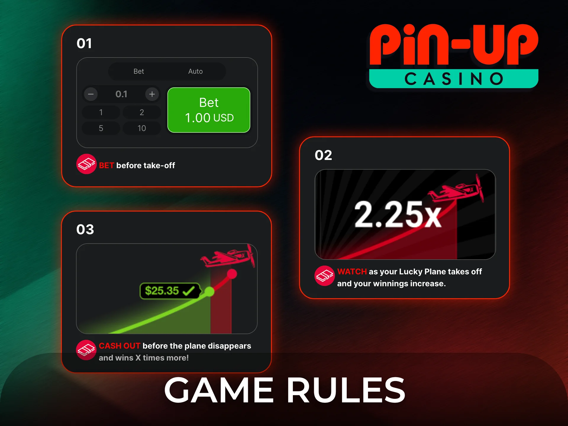 Learn the official Aviator game rules before placing your bets.