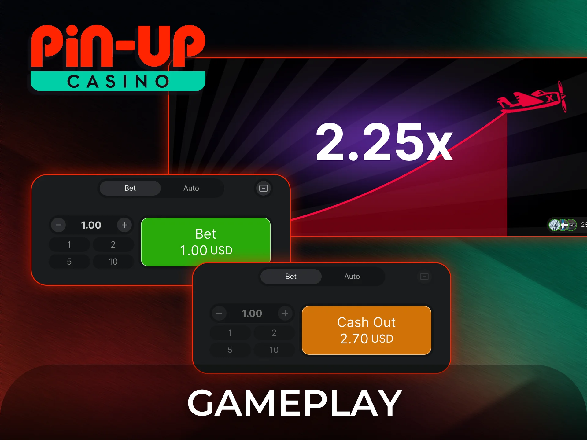 Explore the Aviator gameplay and available features on Pin-Up.