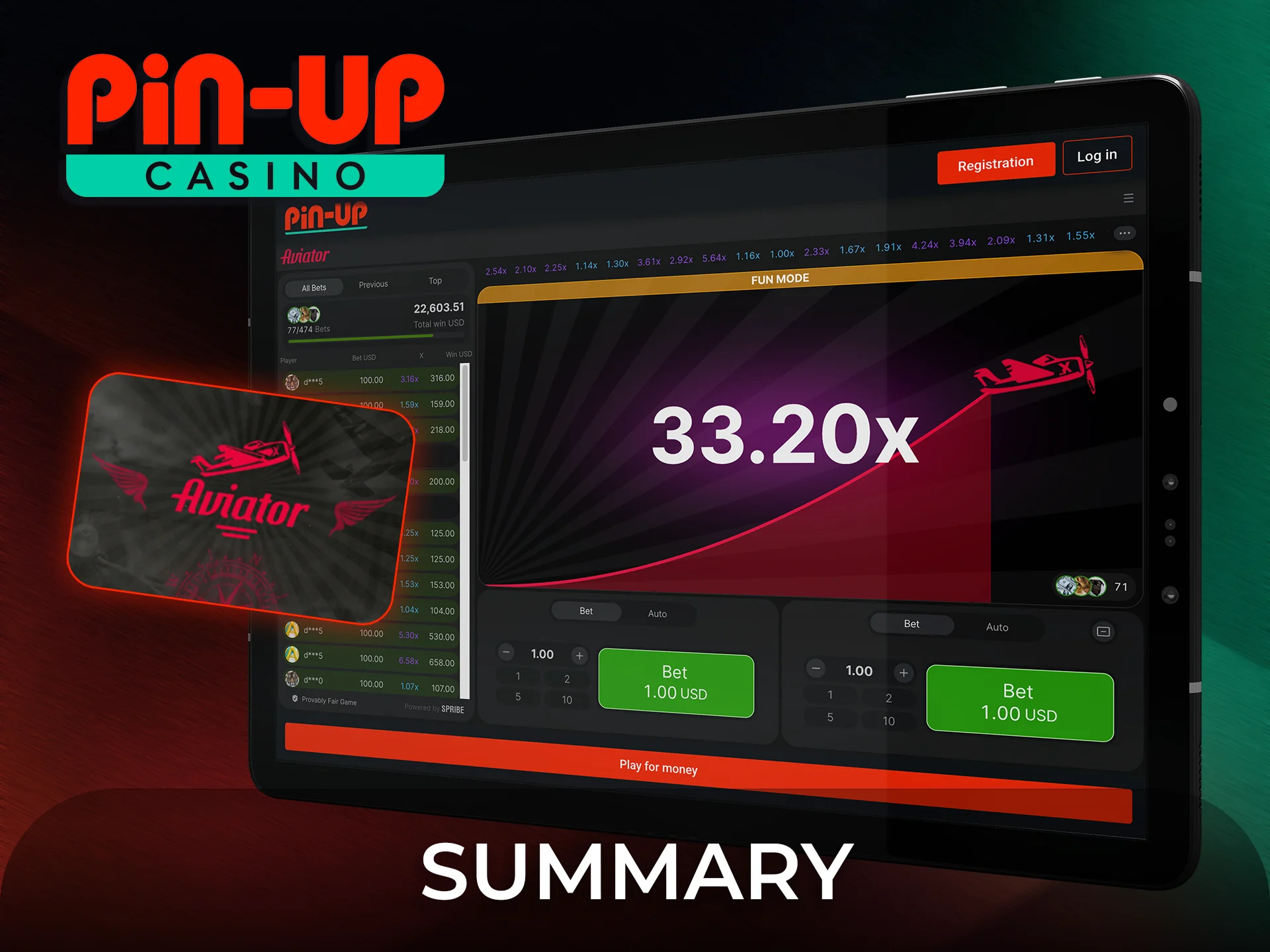 Read the Aviator summary to start your journey at Pin-Up.