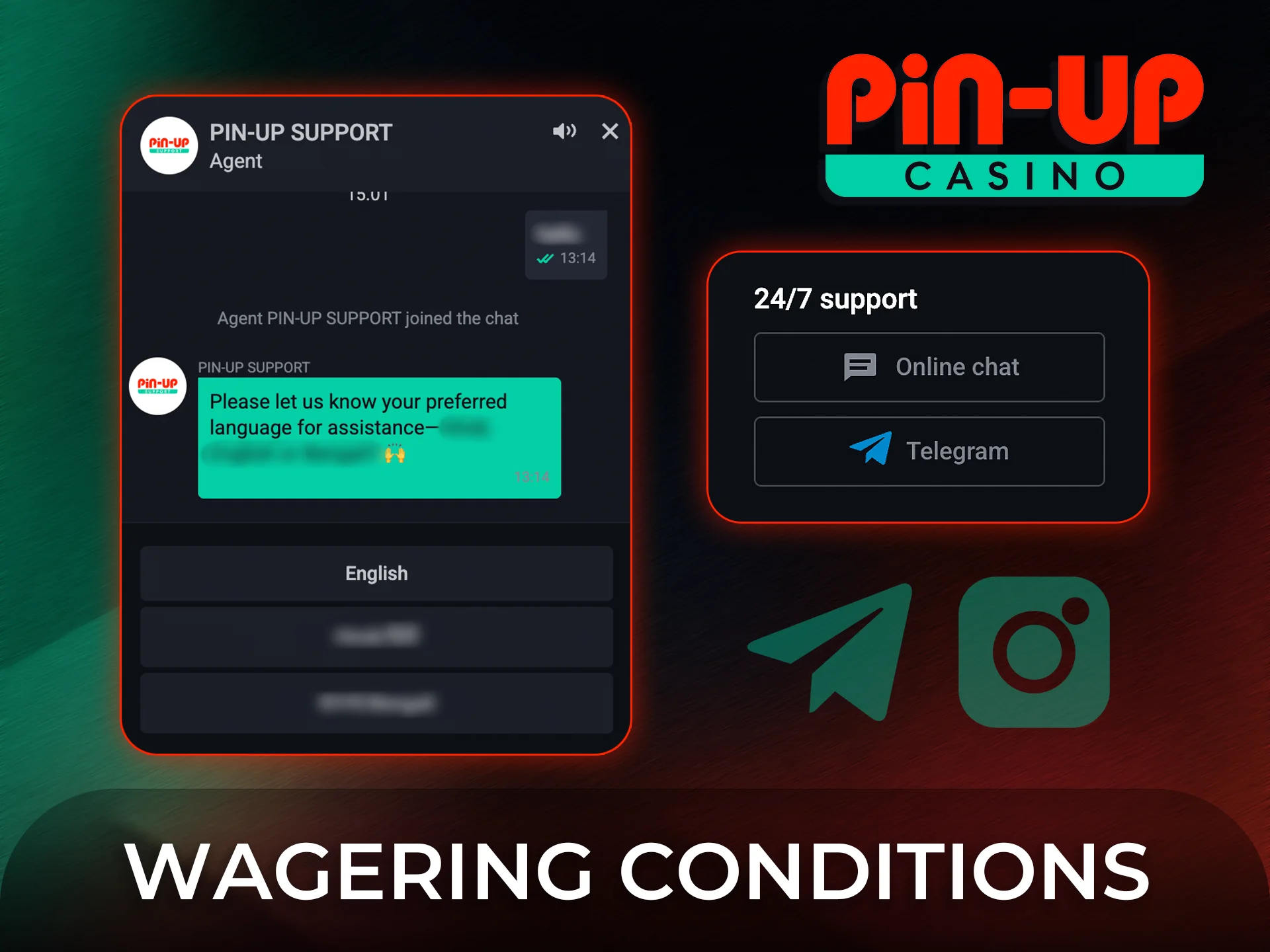 Find the official Pin-Up contact information to get professional help.