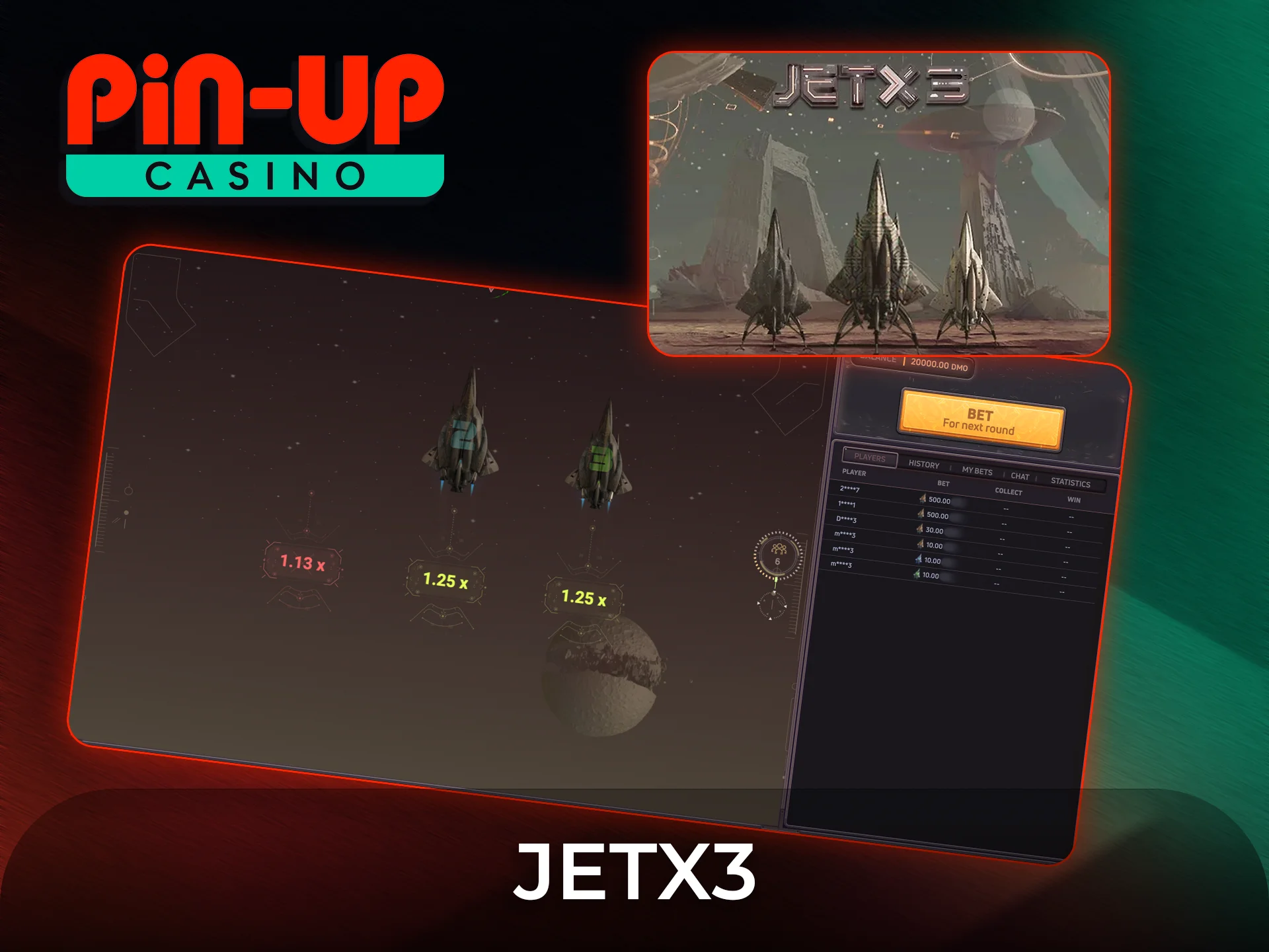 Discover what about JetX3 and its unique features at Pin-Up.