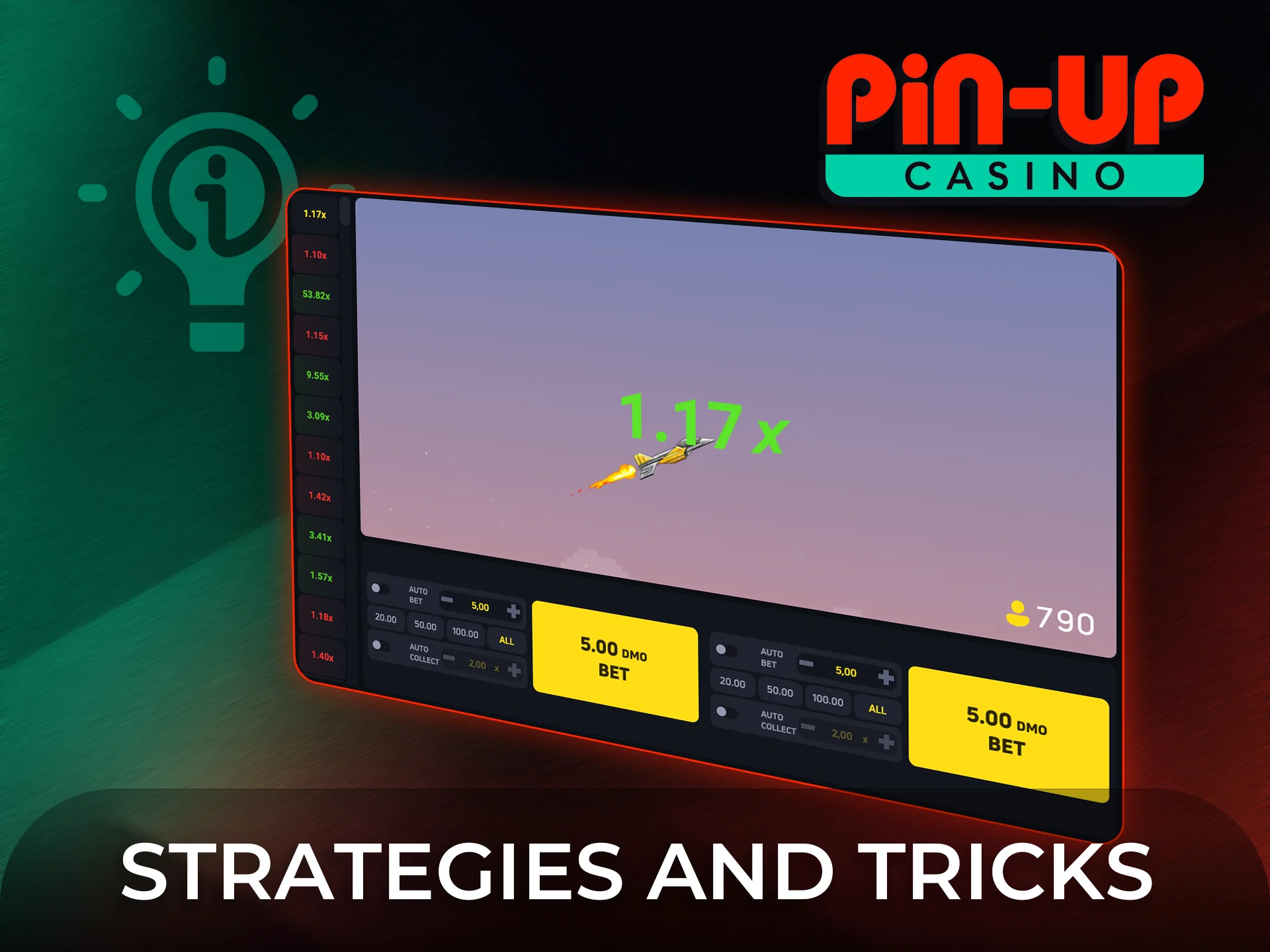 Apply effective strategies and tricks to win JetX more often.