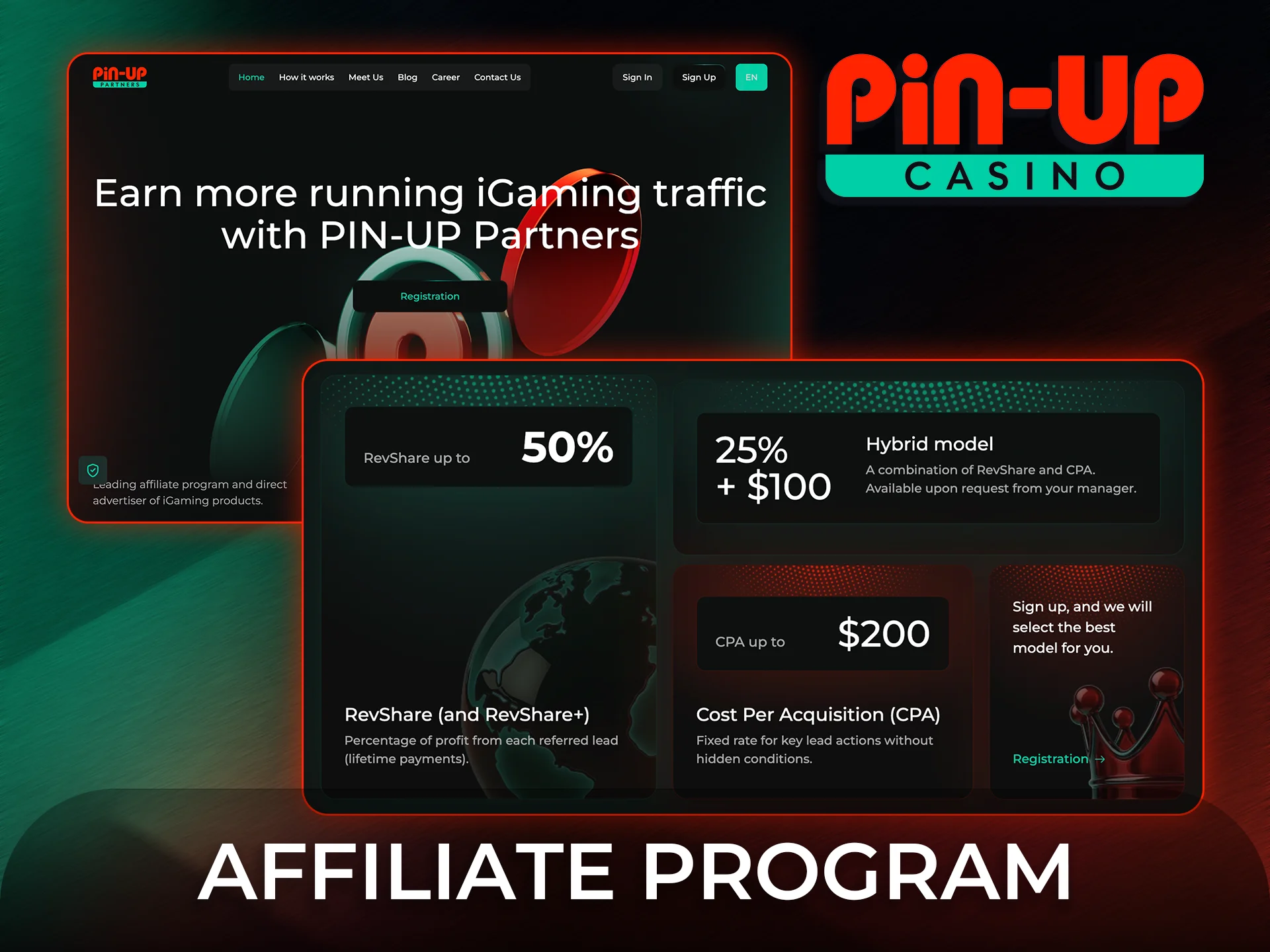 Join the Pin-Up affiliate program and earn through official partnership.
