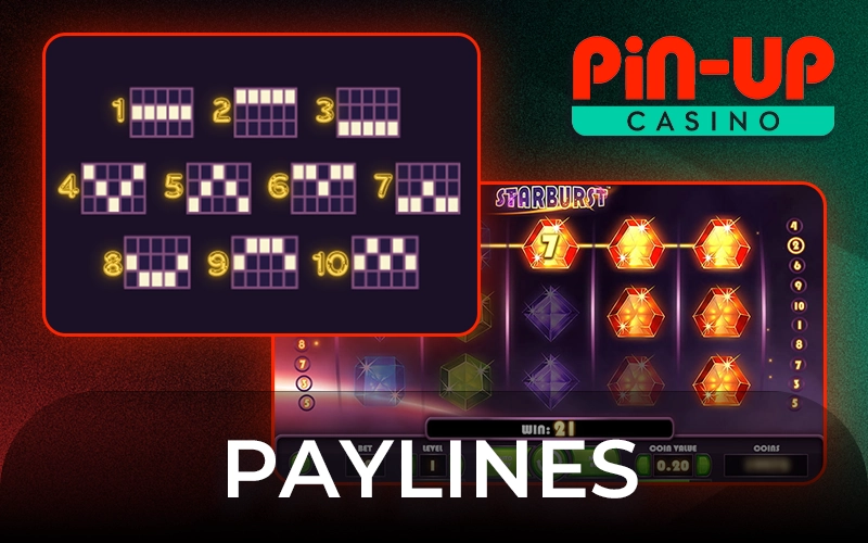 Study the active paylines to win more on Pin-Up slots.