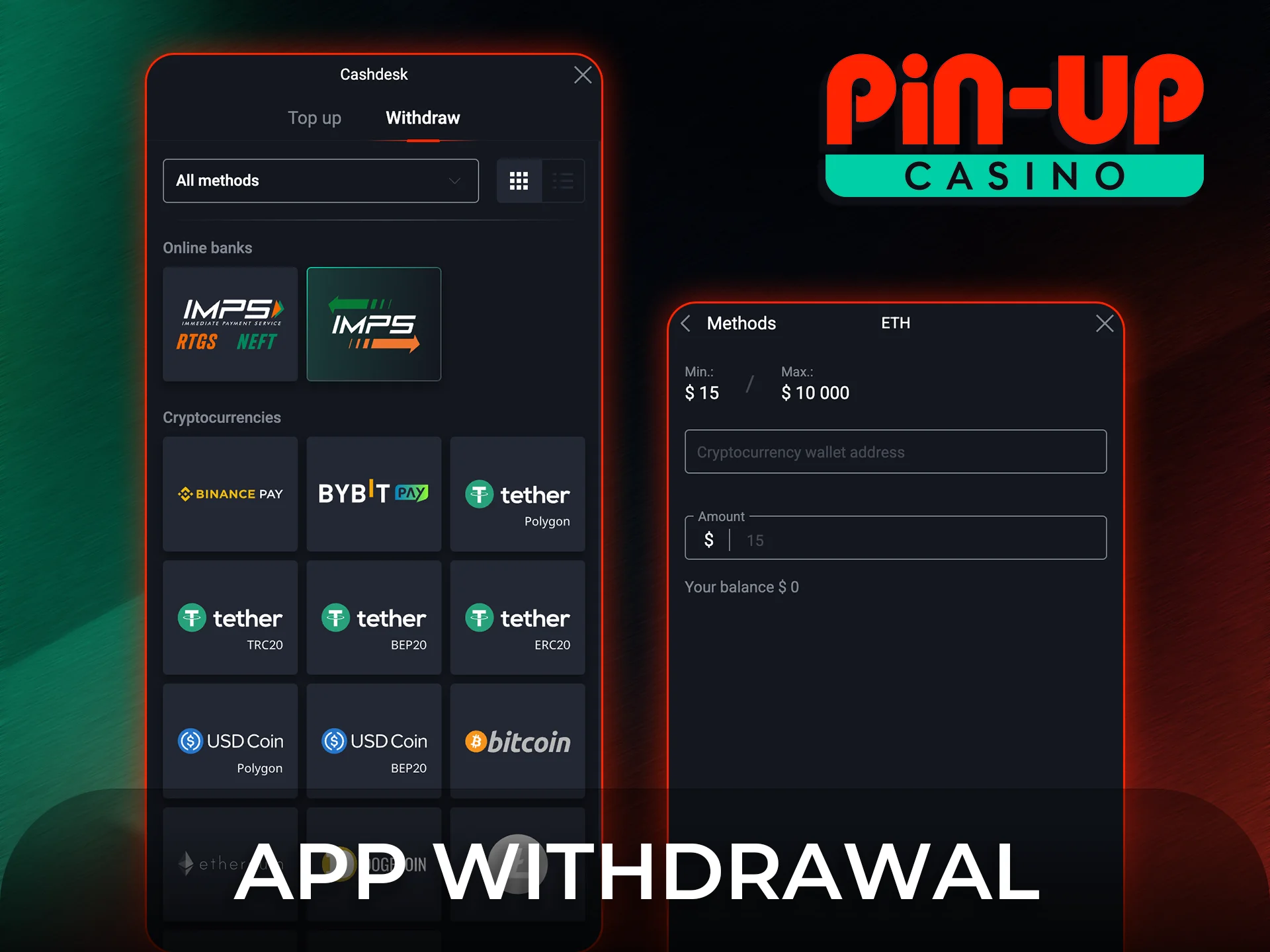 Use the Pin-Up app withdrawal feature for fast mobile payouts.